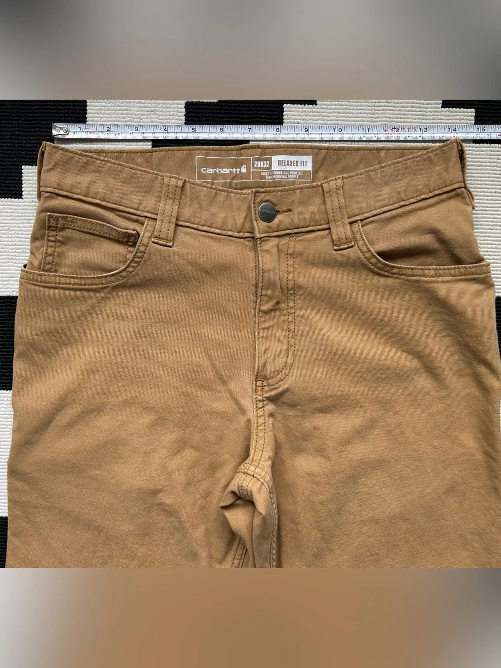 Carhartt Rugged Flex Relaxed Fit Canvas 5-pocket work pants W29 L32 BN2517-M - Picture 8 of 15